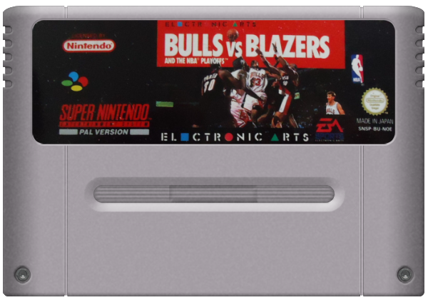 Bulls Vs Blazers and the NBA Playoffs media 7 for Super Nintendo